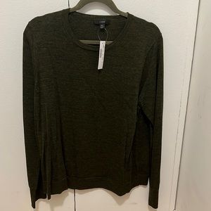 J. Crew army green sweater.